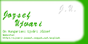 jozsef ujvari business card